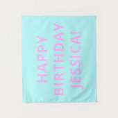 Tenture Texte personnalisable Joyeux Anniversaire à tout n (Devant)