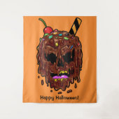 Tenture Texte personnalisé et couleur Crème glacée Tapisse (Devant)