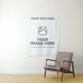Tenture Texte personnalisé et image (En situation)