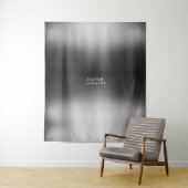 Tenture Texte personnalisé et image simple mariage gris ar (En situation)