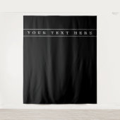 Tenture Texte Simple Et Bandes Minces (Devant)