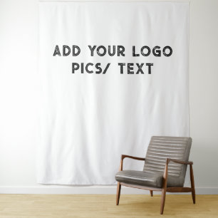 Tenture Texte simple et élégant de nom de société personna