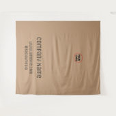 Tenture Texte simple et élégant du nom de société (Devant (Horizontal))