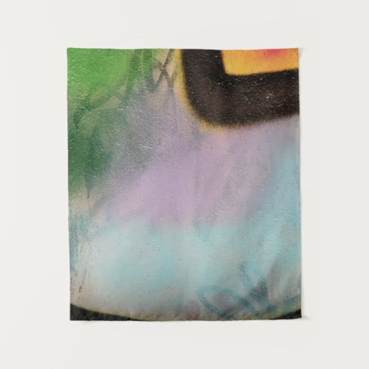 Tenture textile blanc et jaune (Devant)