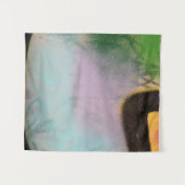 Tenture textile blanc et jaune (Devant (Horizontal))