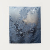 Tenture textile floral noir et blanc (Devant)