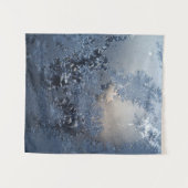 Tenture textile floral noir et blanc (Devant (Horizontal))