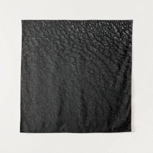 Tenture textile floral noir et gris