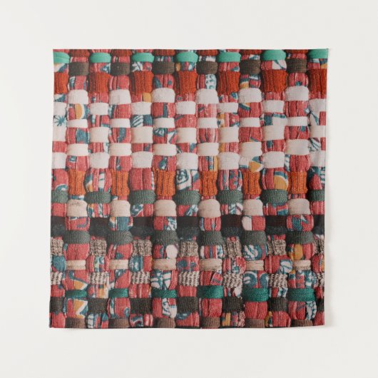 TENTURE TEXTILE VERT ROUGE ET BLEU (Devant)