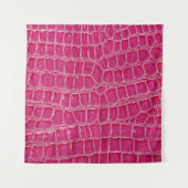 Tenture Texture à motif d'alligator rose (Devant (Horizontal))