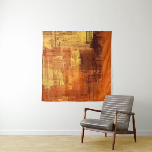 Tenture texture Abstraite. 2d illustration. Main expressiv (En situation (horizontale))