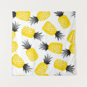 Tenture Texture ananas, Motif d'été Vintage. (Devant (Horizontal))