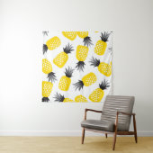 Tenture Texture ananas, Motif d'été Vintage. (En situation)