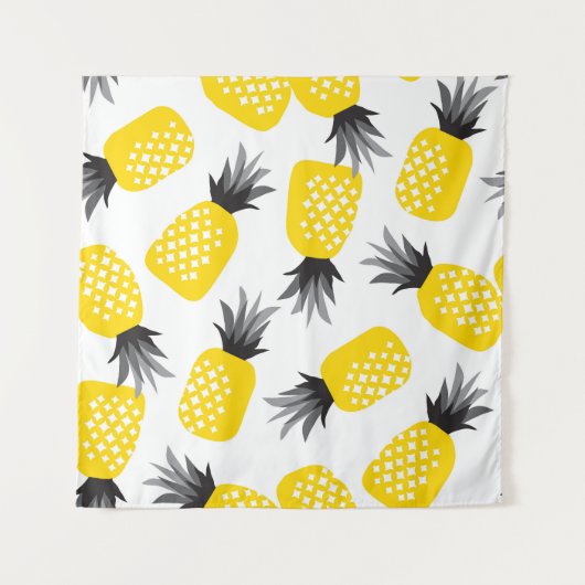 Tenture Texture ananas, Motif d'été Vintage. (Devant)