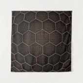 Tenture texture Arrière - plan grille hexagonale d (Devant)