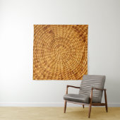 Tenture texture arrière - plan tissée brun (En situation (horizontale))