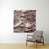 Tenture texture Brown en cuir de serpent (En situation (horizontale))