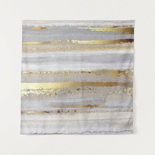 Tenture Texture d'aquarelle en or gris luxe (Devant)