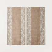 Tenture Texture de dentelle blanche Brown (Devant (Horizontal))