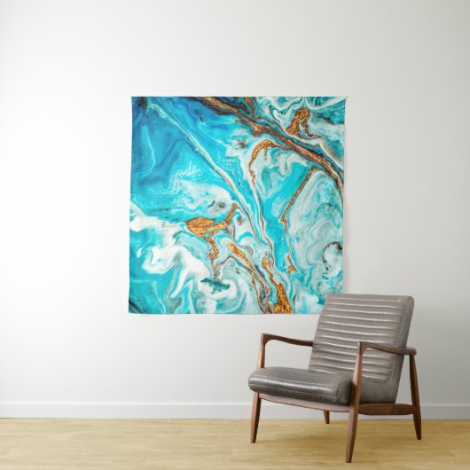 Tenture Texture de marbre. Technique orientale. ar contemp (En situation (horizontale))