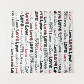 Tenture Texture de marqueur d'amour Fond sans couture (Devant (Horizontal))