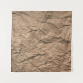 Tenture Texture de papier recyclé froissé brut marron (Devant (Horizontal))