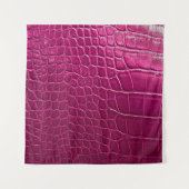 Tenture Texture de peau de crocodile rose (Devant)