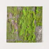 Tenture texture de roche verte murale (Devant (Horizontal))