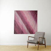 Tenture Texture de tissu en nappe, abstrait violet-rose. (En situation (horizontale))