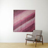Tenture Texture de tissu en nappe, abstrait violet-rose. (En situation)