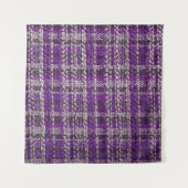 Tenture Texture du tissu de tartan violet utile comme supp (Devant)