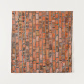 Tenture Texture d'un vieux mur de brique closeupaged, arch (Devant (Horizontal))