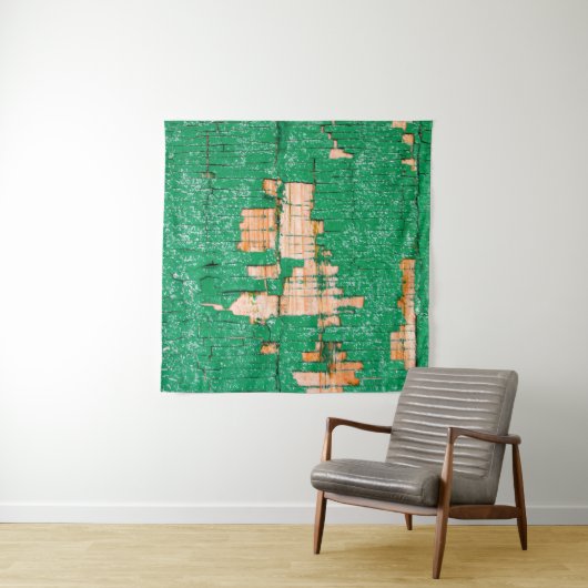 Tenture Texture d'une vieille clôture en bois avec peintur (En situation)