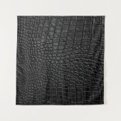 Tenture Texture en cuir noir (Devant (Horizontal))