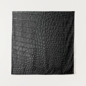 Tenture Texture en cuir noir (Devant)