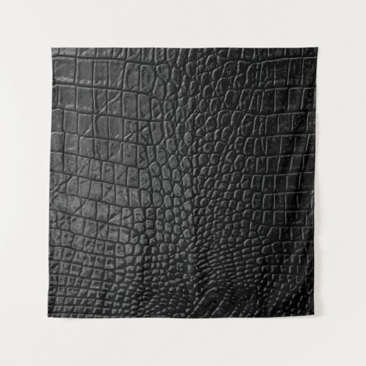 Tenture Texture en cuir noir (Devant)