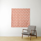 Tenture Texture en cuir rose clair (En situation (horizontale))