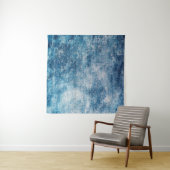 Tenture Texture en jean bleu (En situation (horizontale))