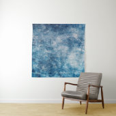 Tenture Texture en jean bleu (En situation)