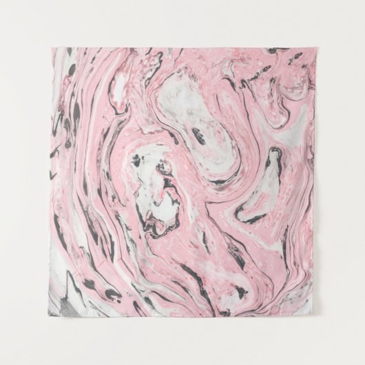 Tenture Texture en marbre rose et noir. Retour abstrait mo (Devant (Horizontal))