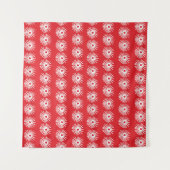Tenture Texture florale abstraite noire et blanche sans co (Devant (Horizontal))