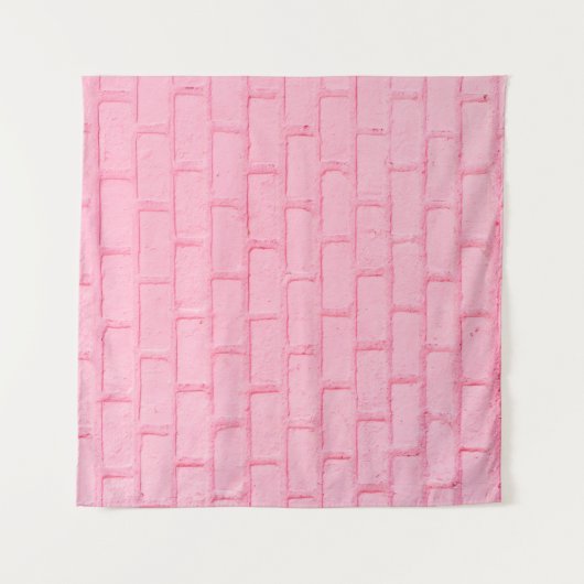 Tenture Texture murale arrière - plan en brique rose paste (Devant (Horizontal))