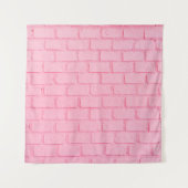 Tenture Texture murale arrière - plan en brique rose paste (Devant)