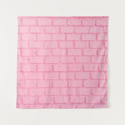 Tenture Texture murale arrière - plan en brique rose paste (Devant)