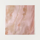 Tenture Texture or en marbre rose liquide (Devant (Horizontal))