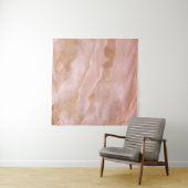 Tenture Texture or en marbre rose liquide (En situation (horizontale))