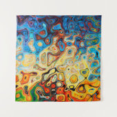 Tenture Texture structure abstraite colorée (Devant (Horizontal))