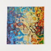 Tenture Texture structure abstraite colorée (Devant)