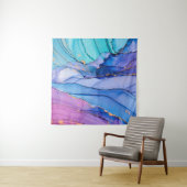 Tenture Textures fluides, art abstrait de luxe. (En situation)