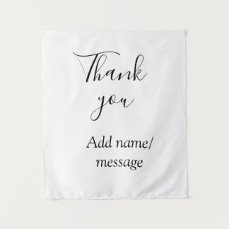 Tenture Thank you add name message simple stylish calligra